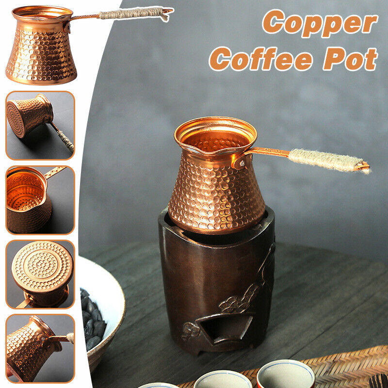 Moka Pot Stove - إبريق قهوة عتيق من النحاس التركي