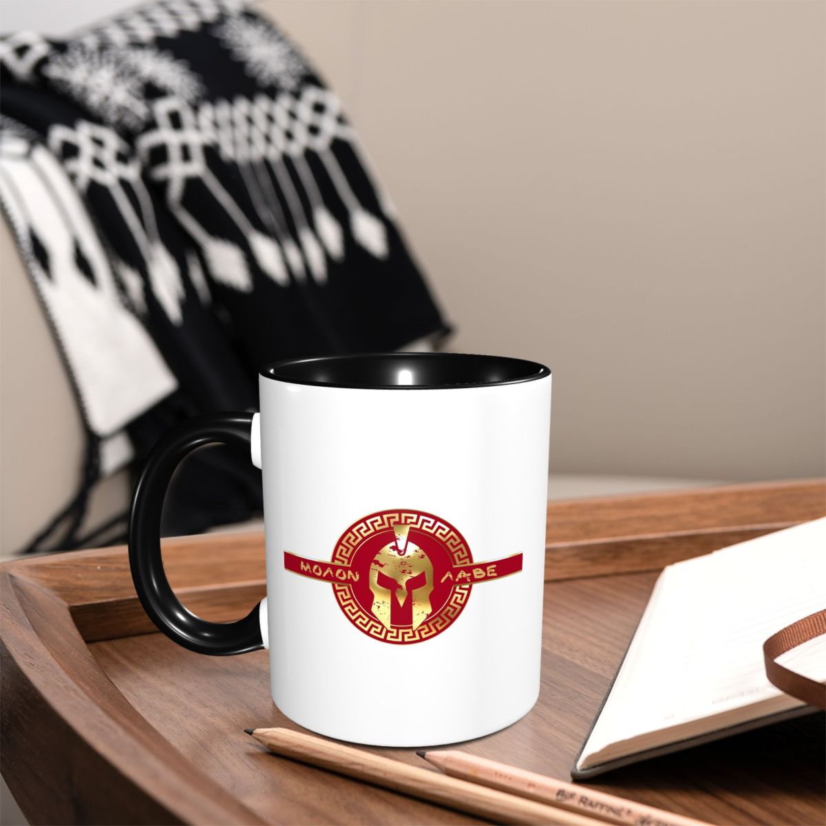 كوب سيراميك مضحك بشعار خوذة مح - مراجعة Coffee Tea Name وسعره