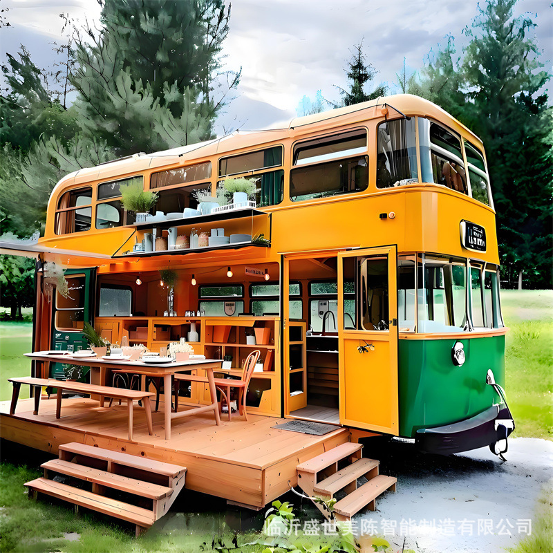 【تصميم جديد】عربة حافلة ذات طاب - مراجعة Coffee Tea With Milk وسعره