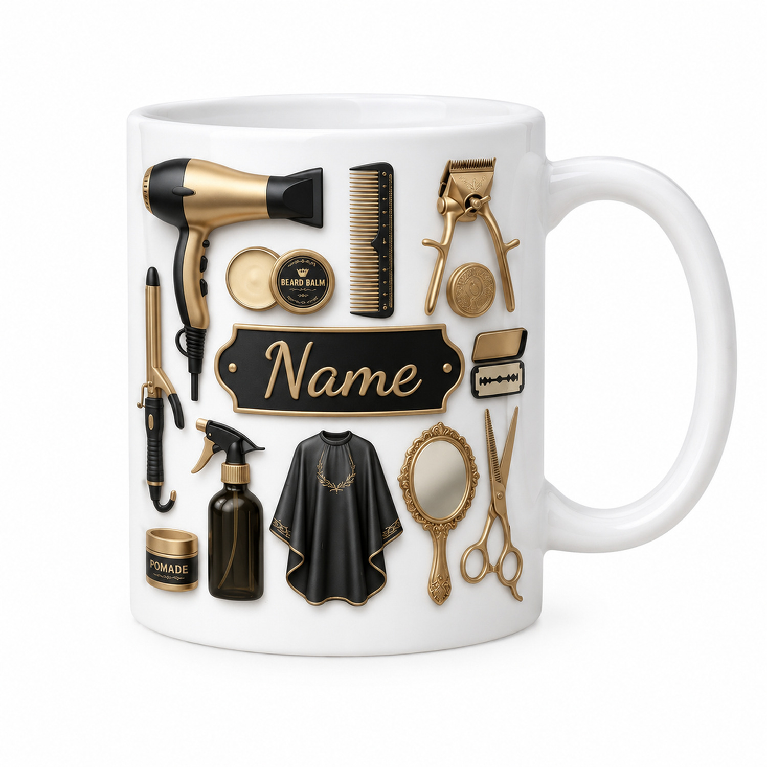 كوب قهوة مخصص للحلاقين، سعة 11 - مراجعة Coffee Tea Name وسعره